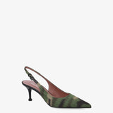 Slingback pumps in fabric