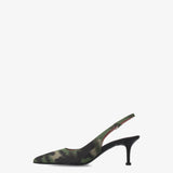 Slingback pumps in fabric