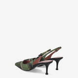 Slingback pumps in fabric