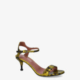 Python print leather sandals