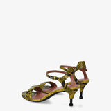 Python print leather sandals