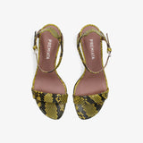 Python print leather sandals