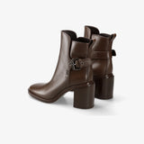 Brown Leather Boots M7120A