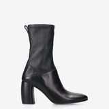Black Leather Boots M7134PEA