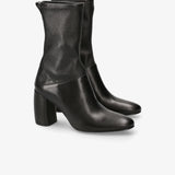 Black Leather Boots M7134PEA