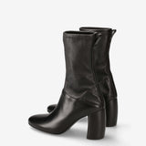 Black Leather Boots M7134PEA