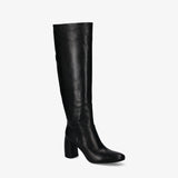 Black Leather Boots M7136A
