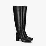 Black Leather Boots M7136A