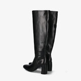 Black Leather Boots M7136A