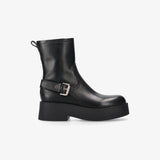 Black Leather Boots M7140A