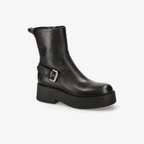 Black Leather Boots M7140A