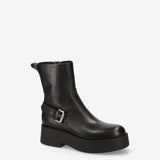Black Leather Boots M7140A