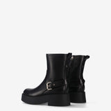 Black Leather Boots M7140A
