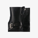 Black Leather Boots M7140A