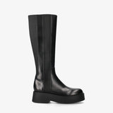 Black Leather Boot M7142A
