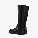Black Leather Boot M7142A