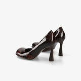 Brown Leather Pumps M7159A