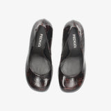 Brown Leather Pumps M7159A