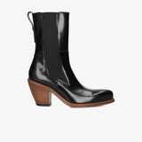 Black Leather Boots M7195B