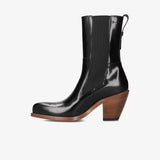 Black Leather Boots M7195B