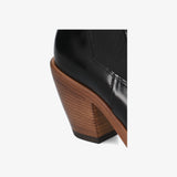 Black Leather Boots M7195B