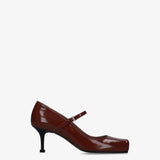 Mary Jane Pumps Burgundy M7200A