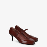 Mary Jane Pumps Burgundy M7200A