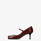 Mary Jane Pumps Burgundy M7200A