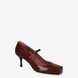 Mary Jane Pumps Burgundy M7200A