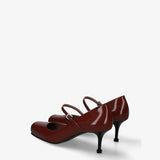 Mary Jane Pumps Burgundy M7200A