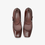 Mary Jane Pumps Burgundy M7200A