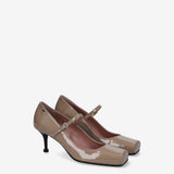 Mary Jane Pumps Taupe M7200G