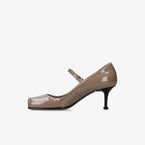 Mary Jane Pumps Taupe M7200G