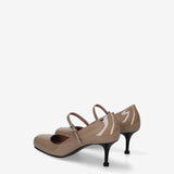 Mary Jane Pumps Taupe M7200G