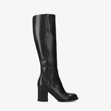 Black Leather Boot M7207A