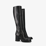 Black Leather Boot M7207A