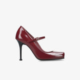 Mary Jane Pumps Red M7227A