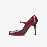 Mary Jane Pumps Red M7227A