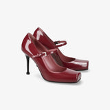 Mary Jane Pumps Red M7227A