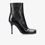 Black Leather Boots M7229B