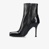 Black Leather Boots M7229B