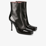 Black Leather Boots M7229B