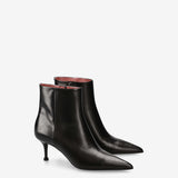 Black Leather Boots M7239A
