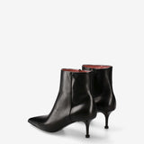 Black Leather Boots M7239A