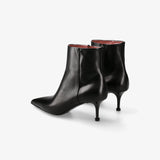 Black Leather Boots M7239A