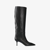 Black Leather Boots M7240A