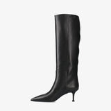 Black Leather Boots M7240A