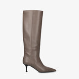 Taupe Leather Boots M7240I