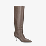 Taupe Leather Boots M7240I