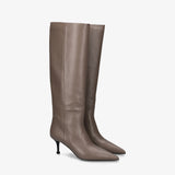 Taupe Leather Boots M7240I